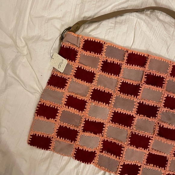 RARE NWT Free People Cici Crocheted Hobo Tote Bag - Picture 2 of 5